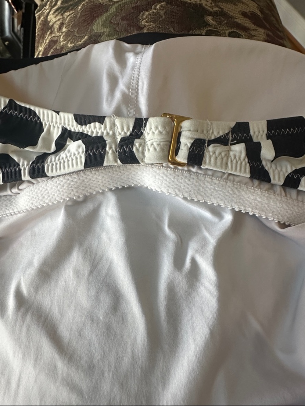 Trina Turk Balboa Print Bandeau One piece Maillot Swimsuit Size 8 - Picture 9 of 12
